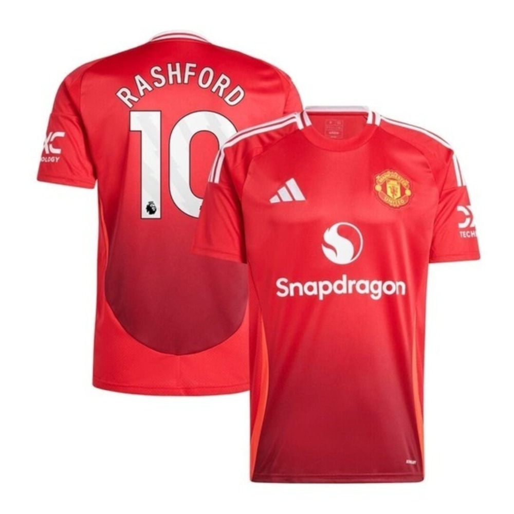 Adidas Manchester United Jersey Mens M Red NEW Rashford 10 Home 2024-25 JX1292